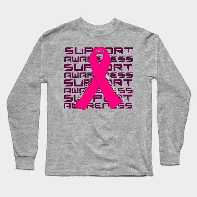 KC BRAND Breast Cancer Awareness 2 Long Sleeve T-Shirt by KCBRAND21